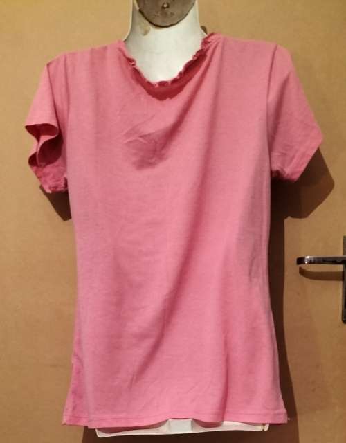Ladies - Pink Top - Make - Mozaic - Size - M