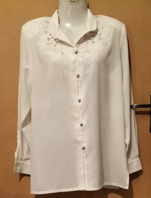 Special! Ladies - White Blouse - Make - Beltioo - Size - S