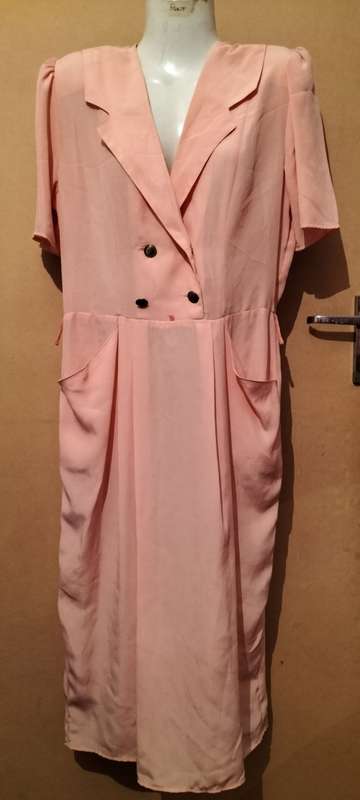 Ladies - Pink Dress - Make - Shelley - Size - 13, bust 97cm
