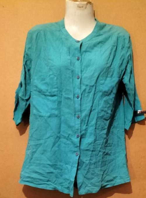 Ladies - Turquise Blouse - Make - Princess - Size - M-bust - 87-92cm