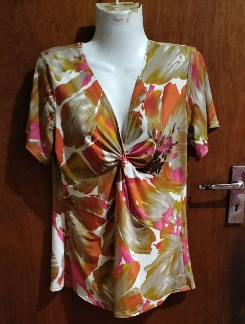 Ladies - Multicolored Blouse - Make - Fashion Express - Size - 14