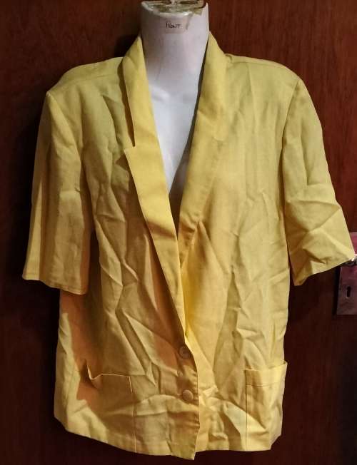 Ladies - Yellow Blazer - Make - Options - Size - 14