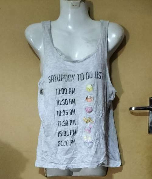 Ladies - Grey Top - Make - MRP - Size - 2XL