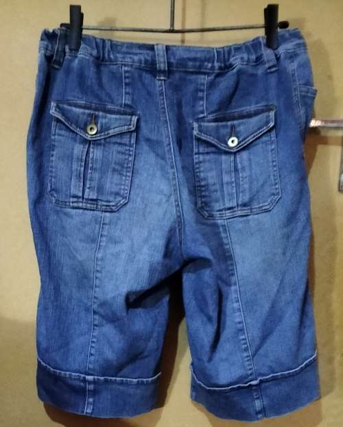 Ladies - Blue Jeans Shorts - Make - Miladys - Size - 38