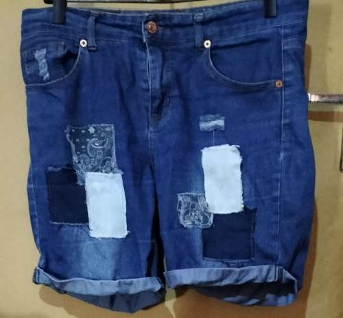 Ladies - Blue Jeans Shorts - Make - Legit Denim - Size - 10/34