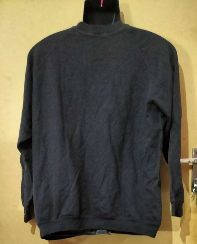 Mens - Black Tracksuit Top - Make - Hypermarket - Size - L bust 97-102cm