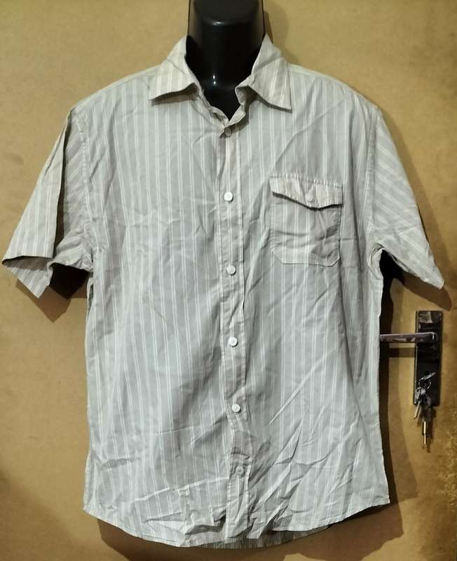 Mens - Multicolored Shirt - Make - Cu. & Co. 1933 - Size - L