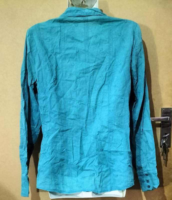 Ladies - Blue Blouse - Make - Woolworths - Size - 8