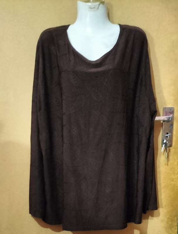 Ladies - Brown Blouse - Make - Rene Taylor - Size - 3XL