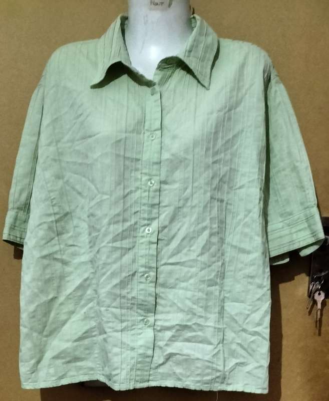Ladies - Green Blouse - Make - Exact - Size - 14