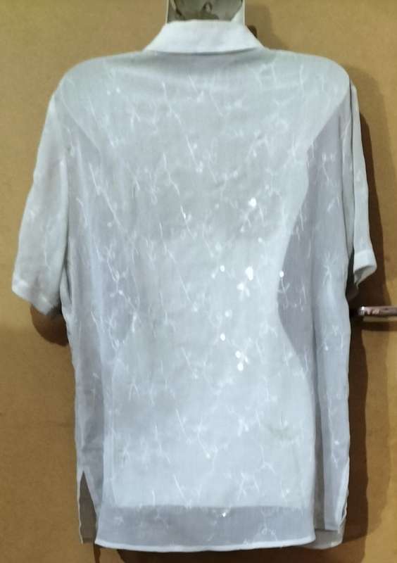 Ladies - Thin White Blouse - Make - ML Classics - Size - 38