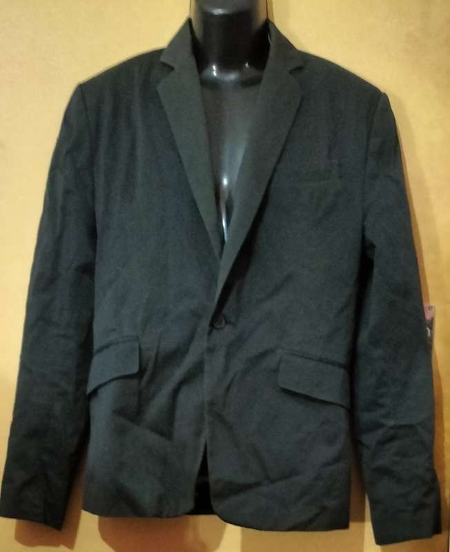 Mens - Dark Grey Jacket - Make - Urban - Size - S