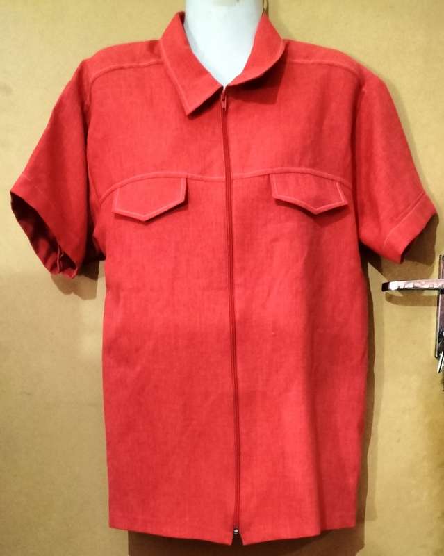 Ladies - Orange Blouse - Make - Sally Faye - Size - 14