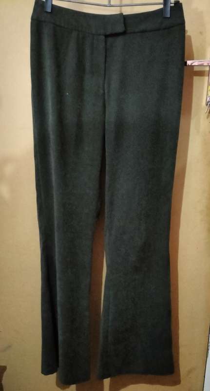 Ladies - 2 Pce Olive Green Coat & Pants - Make - Contempo - Size - coat 12, pants 10