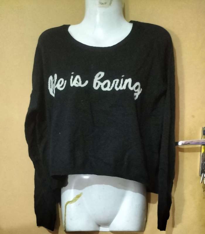Ladies - Black Top - Make - Top Shop - Size - 40/12