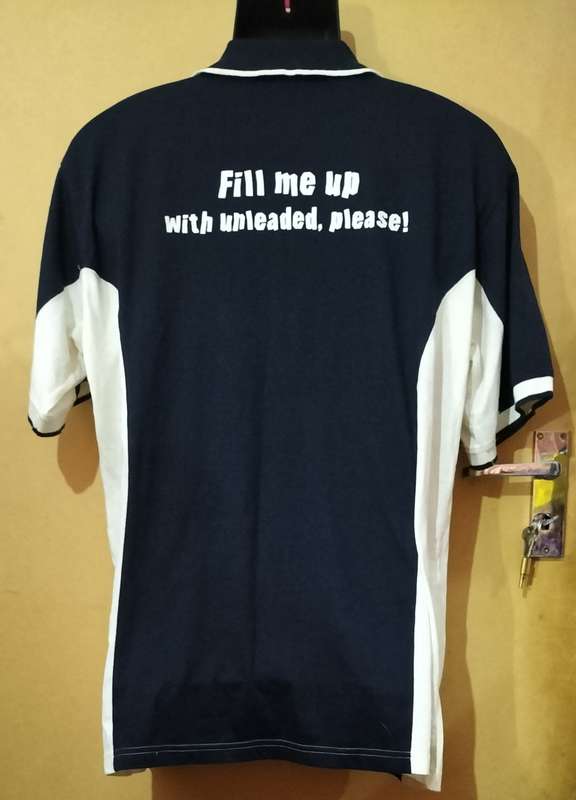 Mens - Blue & White Shirt - Make - Barron - Size - XL