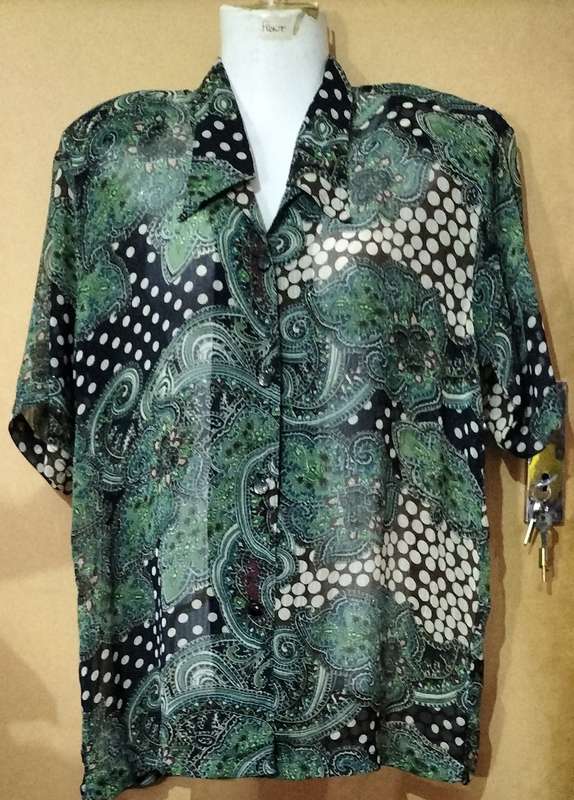 Special! Ladies - Thin Multicolored Blouse - Make - No Make - Size - XL