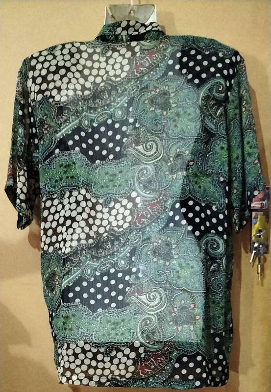 Special! Ladies - Thin Multicolored Blouse - Make - No Make - Size - XL