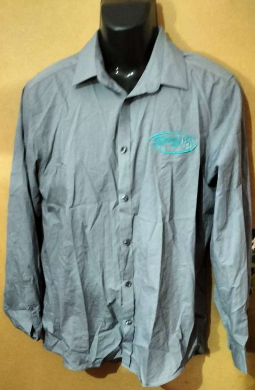 Mens - Grey Shirt  - Make - Woolworths - Size - 42/16half
