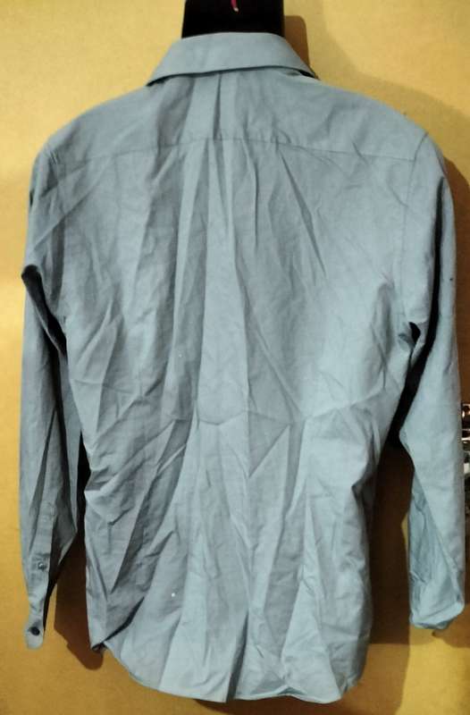 Mens - Grey Shirt  - Make - Woolworths - Size - 42/16half