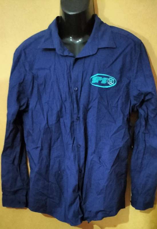 Mens - Blue Shirt - Make - Woolworths - Size - L