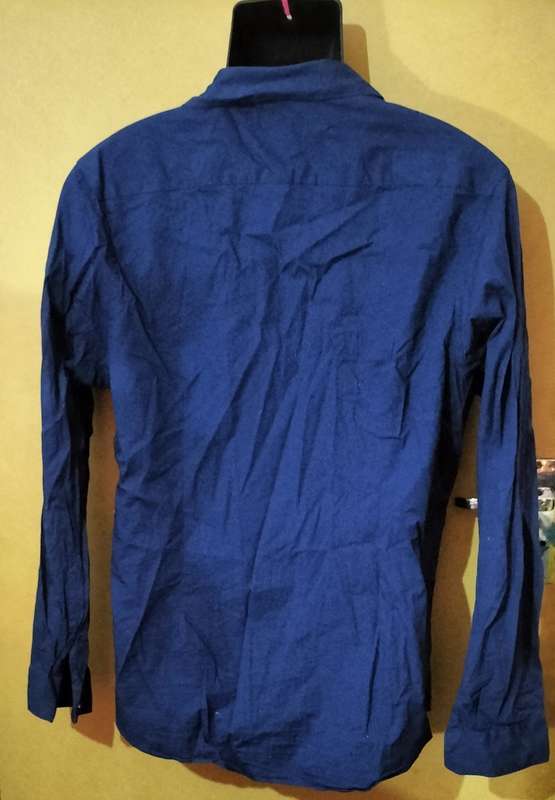 Mens - Blue Shirt - Make - Woolworths - Size - L