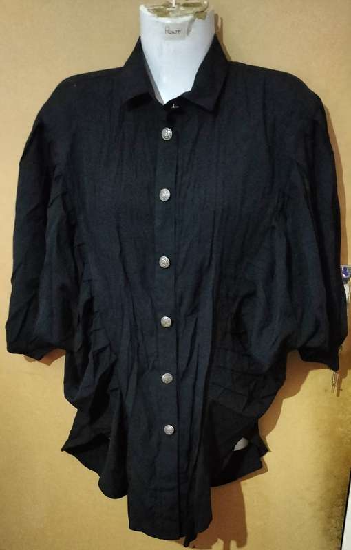 Ladies - Black Blouse - Make - Chaps - Size - 32
