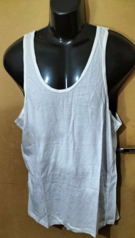 Mens - White Vest - Make - Woolworths - Size - M chest 92-97cm