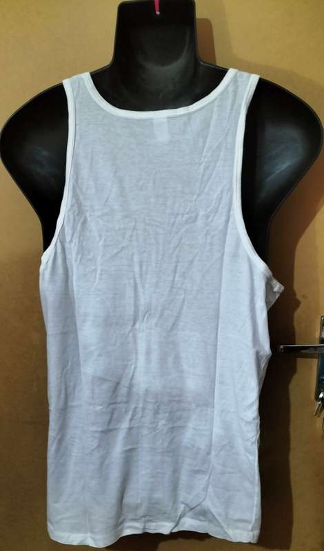 Mens - White Vest - Make - Woolworths - Size - M chest 92-97cm