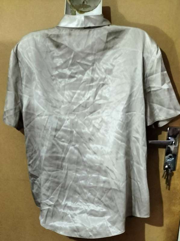 Ladies - Shinny Beige Blouse - Make - no make - Size - no size