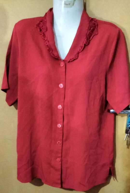 Ladies - Red Blouse - Make - Judy`s Pride - Size - S