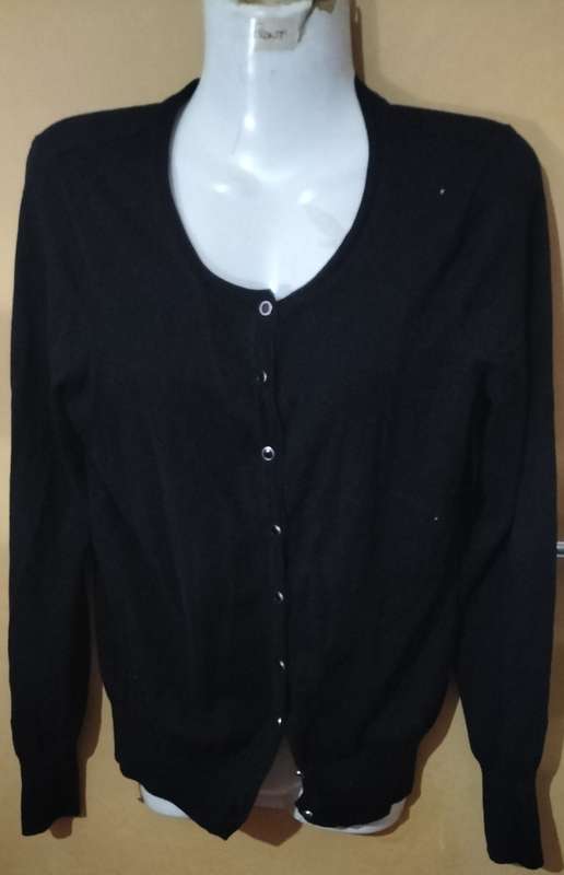 Ladies - Black Knitted Blouse - Make - Woolworths - Size - M