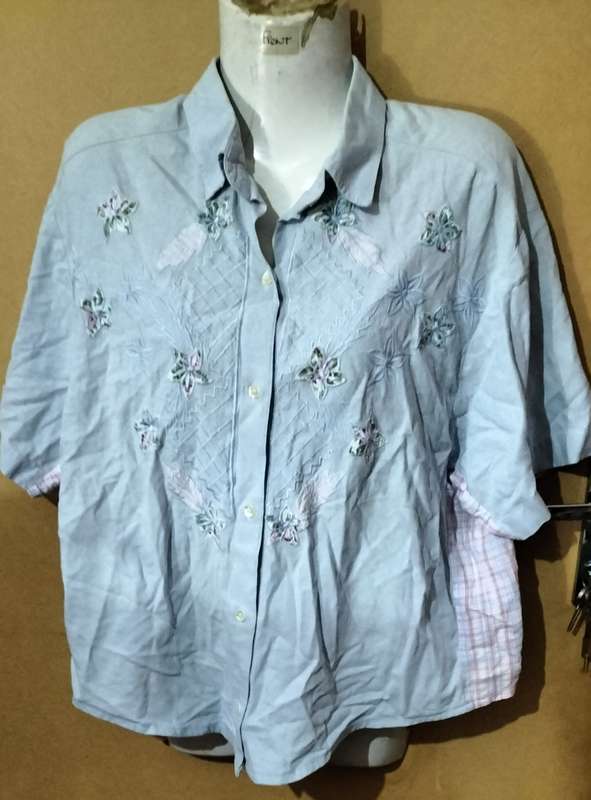 Special! Ladies - Blue Multicolored Blouse - Make - no make - Size - no size