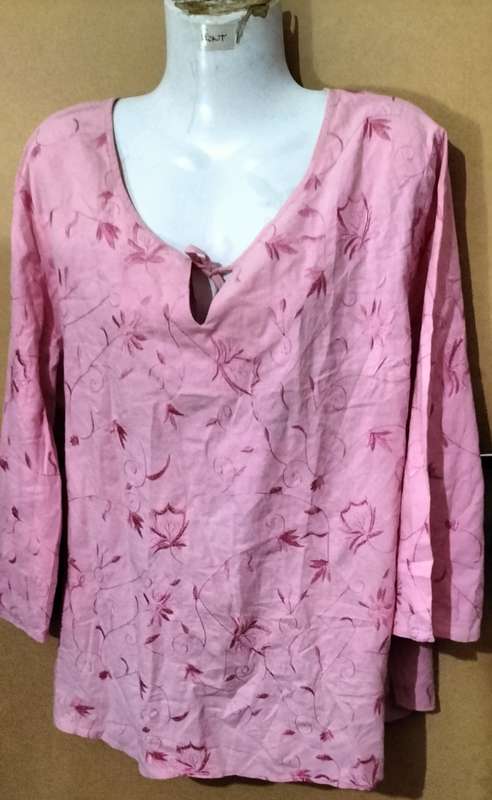 Ladies - Pink Top - Make - Fresh Produce - Size - L