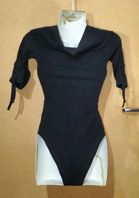 Ladies - Black Bodysuit - Make - Daily Friday - Size - XS
