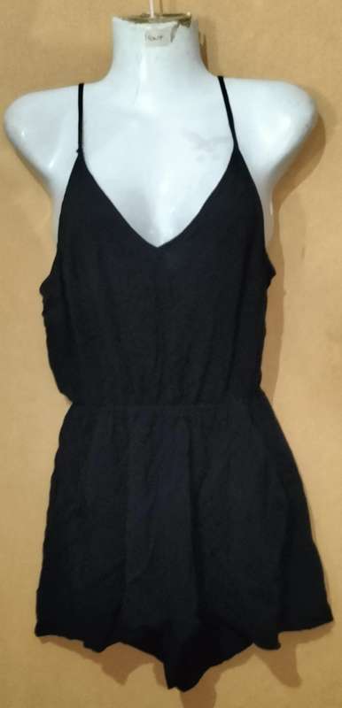 Ladies - Black Top 1 Pce Romper Suit - Make - no make - Size - EUR 36 US 6