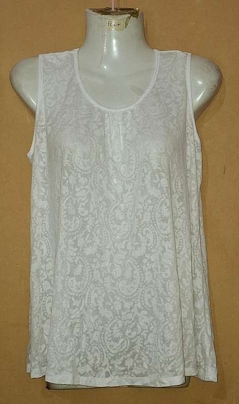 Ladies - White Top - Make - Miladys - Size - 8/32
