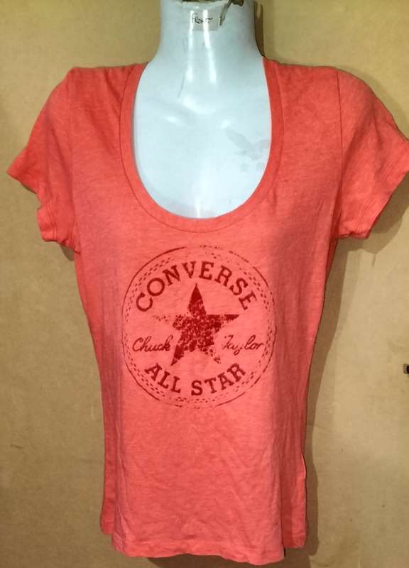 Ladies - Orange Top - Make - Converse - Size - M