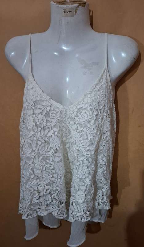Ladies - White Top - Make - Cherokee - Size - XS