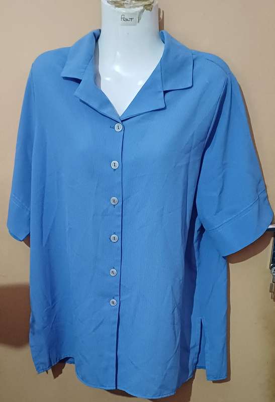 Ladies - Blue Blouse - Make - no make - Size - no size