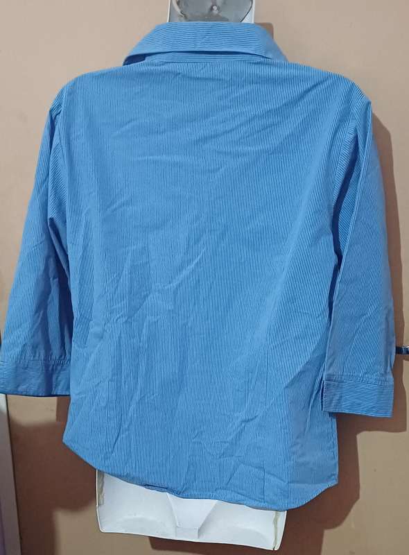 Ladies - Blue Blouse - Make - Biz Collection - Size - M/10