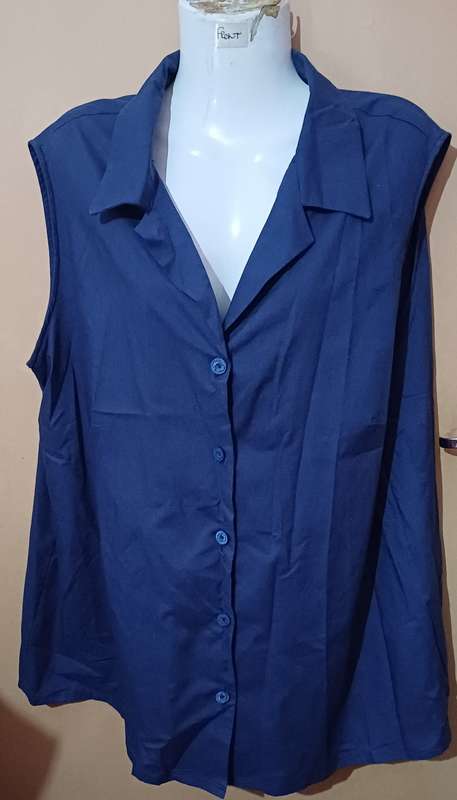 Ladies - Blue Blouse - Make - no make - Size - no size