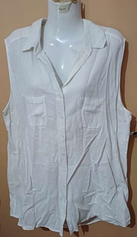 Ladies - White Blouse - Make - W Collection Authentic - Size - XL