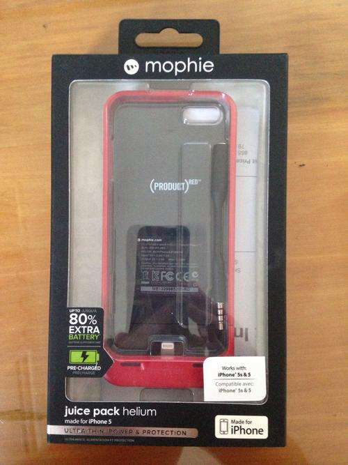 MOPHIE Juice Pack Helium iPhone 5/5s (RED)