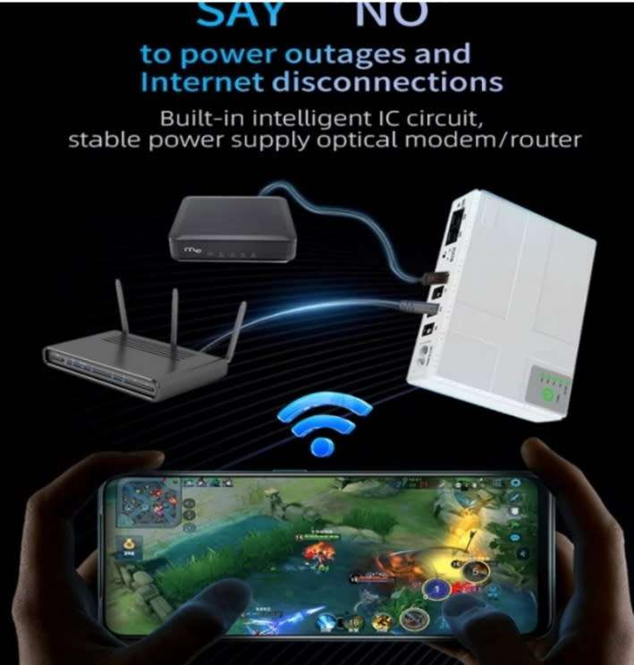 Mini Portable DC UPS 10400 mAh