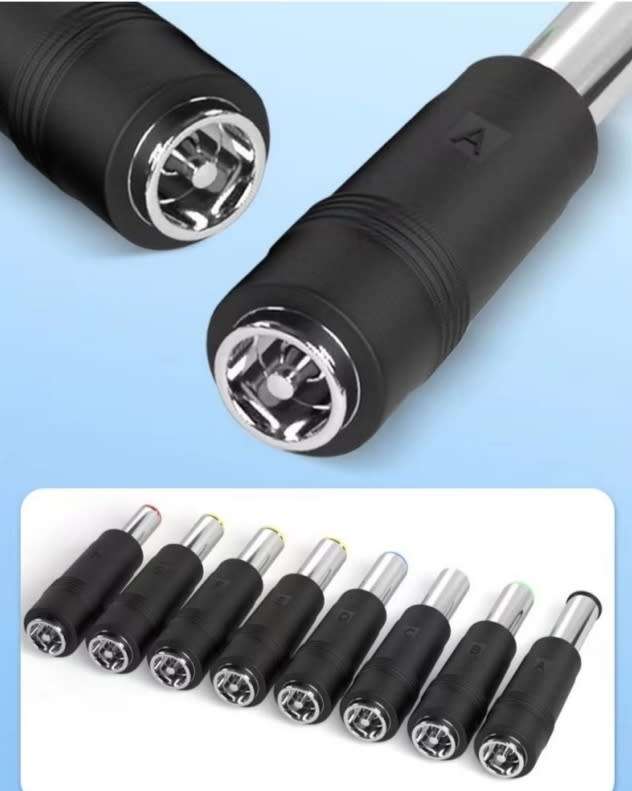 8pcs Universal DC Female Adaptors for Male Jack 5.5x1mm