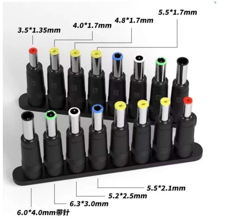 8pcs Universal DC Female Adaptors for Male Jack 5.5x1mm