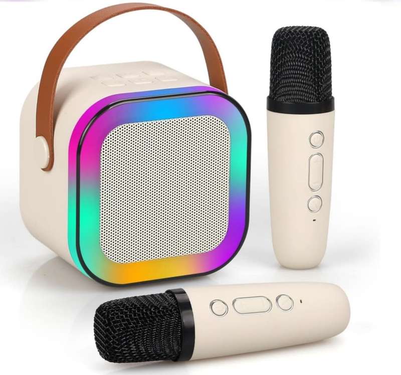 Home Theater Mini Speaker Karaoke Blue tooth Wireless Portable Microphone