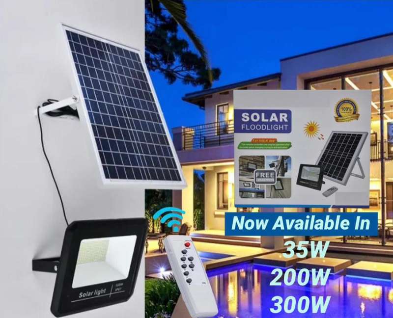 200W SOLAR FLOODLIGHT   WITH REMOTE