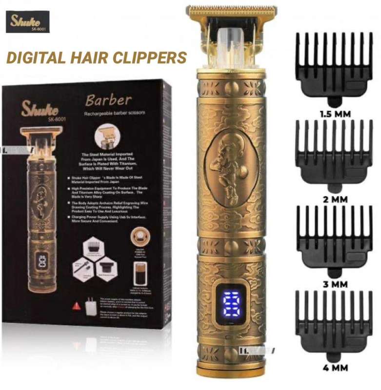 SHUKE  DIGITAL HAIR CLIPPERS  RECHARGEABLE